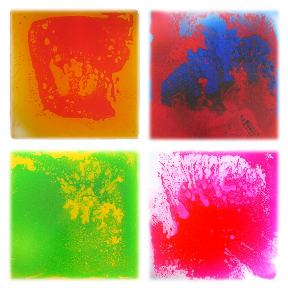 Art3d Sensorische Bodenfliesen - 4x Fliesen 30x30cm Mit Flüssigkeit - Bunte Bewegungsfliesen Für Kinder