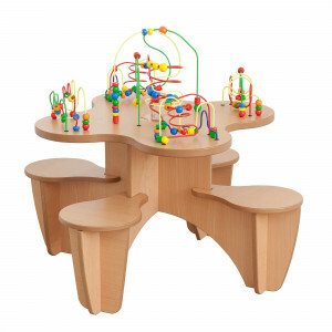 Holzperlen Tisch Stuhl & Spielecke - Joy-Toy (01.09050)
