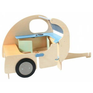 Holz Wohnwagen Spielecke – Kreatives Spiel für Kinder