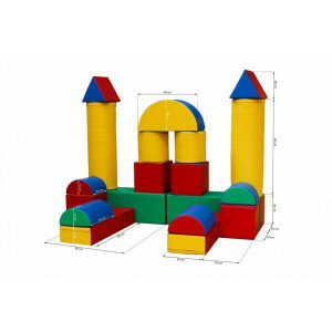 Soft Play Mega-Schaumstoff-Bausteine-Set, 19-teilig