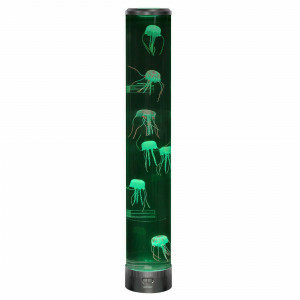 80 cm Quallen-Aquarium Lampe – Sensorische Blasensäule mit Fernbedienung - Snoezel-Lampe für Entspannung, ADHS, Autismus & Dekoration - LED-Stimmungslicht für Zuhause, Klassenzimmer en Therapie