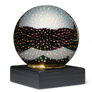 Fiber Ball LED Sensorisches Nachtlicht - 12 cm | Farbige Sternenexplosion mit USB-Adapter | Perfekt für Kinder und Erwachsene