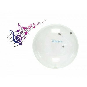 Klingelball 55 cm – Transparenter Sensorik- & Therapieball – Ideal für sensorische Stimulation, Gymnastik und Entwicklung