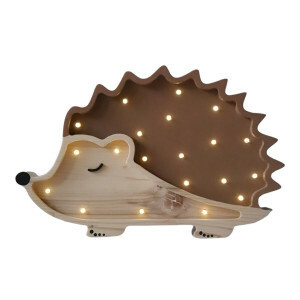 Holz Nachtlicht Igel - Magische LED Stimmungsbeleuchtung mit Dimmer und Timer - Perfekt für Babys und Kleinkinder - Wandlampe für das Schlafzimmer und Kinderzimmer.