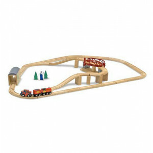 Hölzernes Schwenkbrücke Zug Set - Melissa & Doug (10704)