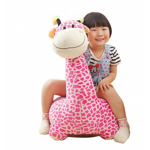 Plüsch Giraffe Sofa Reitstuhl (Rosa) -  (HT70108)