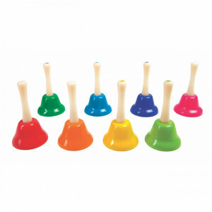 Satz von 8 Farbigen Regenbogen-Musikglocken – Perfekt für Kinder und Musikalische Entwicklung