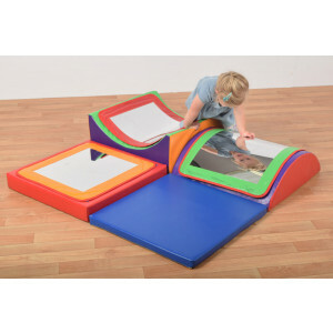 Funfair Triple Mirror Soft Play Set mit Konvexen & Konkaven Spiegeln – Sensorisches & Kreatives Spielen für Kinder – Sicher & Vielseitig für Kindergärten, Schulen & Zuhause