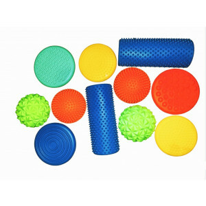Sinnespfad 11 Elemente - Taktile Scheiben - Sensorische Fliesen - Multisensorisches Textur Spielzeug - Sinnesmatten Für Autistische Kinder