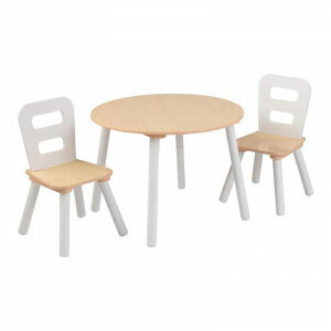 Set aus rundem Tisch und Stühlen für Kinder
