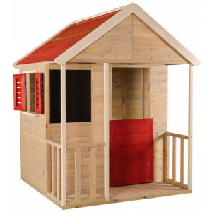 Spielhaus aus Holz mit Veranda - FSC - EU produkt