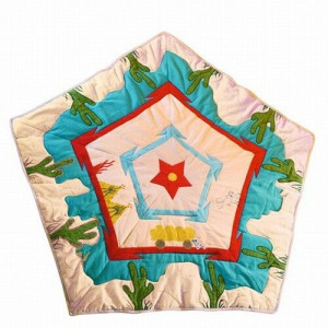 Wigwam Cowboy Floor Quilt
